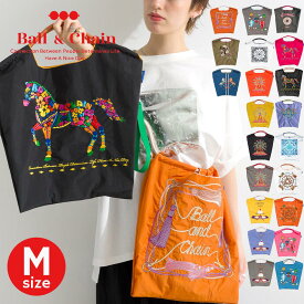 [正規販売店] [Ball&Chain] ボールアンドチェーン Mサイズ shopping bag ユニセックス レディース エコバッグ ボール&チェーン 刺繍 おしゃれ カジュアル トート かわいい 布 バッグ ドーナツ パンダ 洗える M PICCIN ピッチン