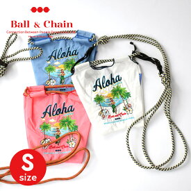 [正規販売店] [Ball&Chain] ボール&チェーン shoulder bag-HAWAII Sサイズ ハワイ レディース エコバッグ 刺繍 おしゃれ カジュアル ショルダー かわいい 布 Ball&Chain PICCIN ピッチン ボールアンドチェーン 洗える S