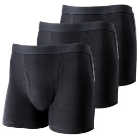 楽天1位 【現役医師監修】3枚セット 尿漏れパンツ 男性用 前開き 軽失禁用 横漏れ防止付き 3枚組 失禁パンツ メンズ 紳士 尿漏れ防止パンツ 尿漏れ ボクサーパンツ にょうもれ 失禁 ちょい漏れ 吸水パンツ ネイビー グレー 尿漏れ対策 尿もれ 軽失禁パンツ