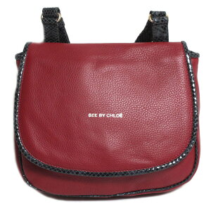 �y�V�i�zSEE BY CHLOE �V�[�o�C�N���G ���f�B�[�X �V�����_�[�o�b�O �p�C�\�� 9S7484 P37 587 CARMIN ���b�h�u���E�� �{���h�[ ���C���J���[