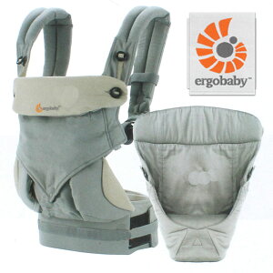 �y�V�i�z�G���S�x�r�[ ergobaby FOUR POSITION 360 �X���[�V�b�N�X�e�B BABY CARRIER �C���t�@���g �C���T�[�g�t���@�x�r�[�L�����A �������R BCIIAGRYV3 GREY