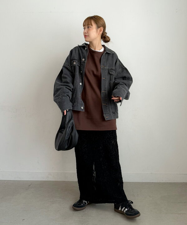 楽天市場】ルーズデニムジャケット Gジャン オーバーサイズ denim 