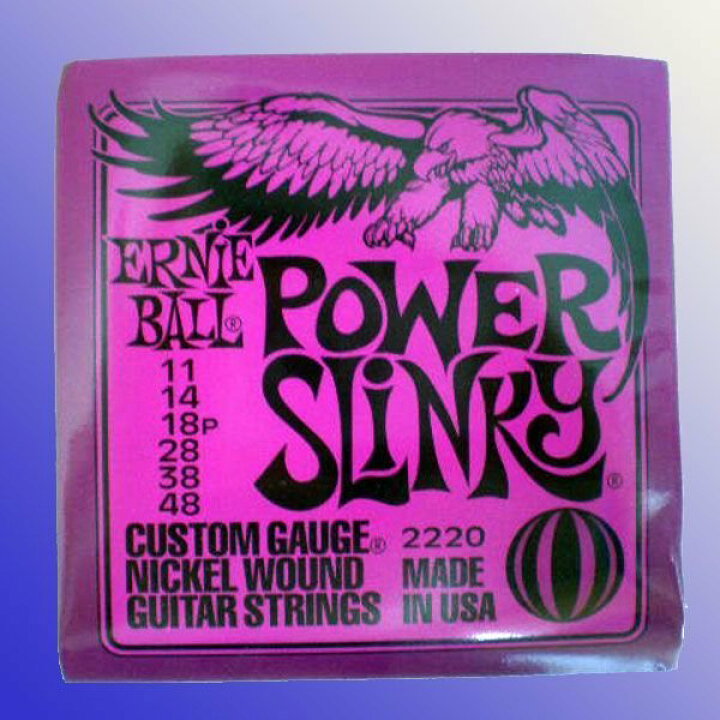 楽天市場】ERNIE BALL[アーニーボール]エレキギター弦 #2220 [紫 