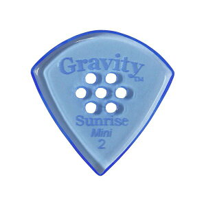 GRAVITY GUITAR PICKS �s�b�N�@�T�����C�Y�@�~�j�@�}���`�z�[���@�m2.0 mm with Multi-Hole, Blue�n�@����