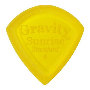 GRAVITY GUITAR PICKS �s�b�N�@�T�����C�Y�@�X�^���_�[�h�@�}�X�^�[�t�B�j�b�V���@�m4.0mm, Yellow, Master Finish(Unpolished)�n�@����