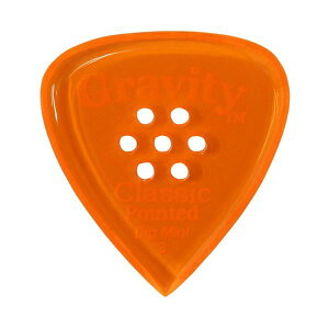 GRAVITY GUITAR PICKS sbN NVbNE|CebhErbO~j }`z[ m3.0 mm with Multi-Hole, Orangen 