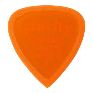 GRAVITY GUITAR PICKS �s�b�N �N���V�b�N�E�|�C���e�b�h�E�X�^���_�[�h�@�}�X�^�[�t�B�j�b�V�� �m3.0mm, Orange, Master Finish(Unpolished)�n ����
