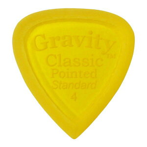 GRAVITY GUITAR PICKS �s�b�N �N���V�b�N�E�|�C���e�b�h�E�X�^���_�[�h�@�}�X�^�[�t�B�j�b�V�� �m4.0mm, Yellow, Master Finish(Unpolished)�n ����