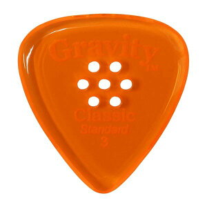 GRAVITY GUITAR PICKS sbN NVbNEX^_[h }`z[ m3.0 mm with Multi-Hole, Orangen