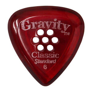GRAVITY GUITAR PICKS �s�b�N �N���V�b�N�E�X�^���_�[�h �}���`�z�[�� �m6.0 mm with Multi-Hole, Red�n����