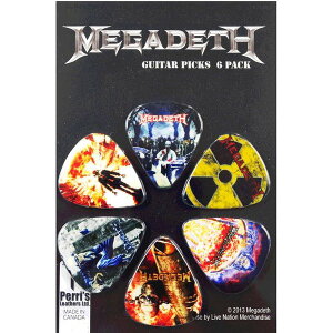Perri's ���K�f�X �s�b�N MEGADETH LP-MD1 6���Z�b�g �A�[�e�B�X�g�s�b�N