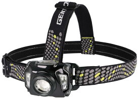 GENTOS(ジェントス) LED ヘッドライト 【明るさ500ルーメン/実用点灯3時間/耐塵/防滴】 単4形電池3本または専用充電池(別売り)使用 アクスレイ AR-243HD