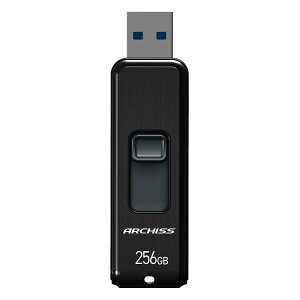 A[LX(Archiss) USB 256GB USB3.2(Gen1) / USB3.1(Gen.1) / USB3.0 / USB2.0 AS-256GU3-PSB