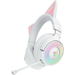 Razer ���C�U�[ Kraken Kitty V3 Pro White Edition ���C�����X �Q�[�~���O�w�b�h�Z�b�g