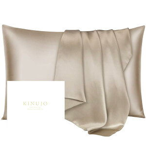 KINUJO �L�k�[�W�� �V���N���b�` �s���[�P�[�X Silk Rich Pillowcase �V���N100%�g�p ���J�o�[ 43×63cm