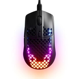 STEELSERIES ゲーミングマウス Aerox 3 Black 光学式 /有線 /6ボタン /USB ブラック 62599