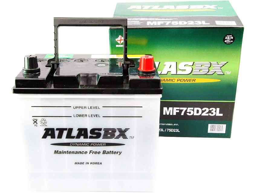 世界130カ国の信頼を持つATLASBX社が製造しております アトラス バッテリー ATLAS 75D23L D23L 自動車用 互換 売り込み 予約販売