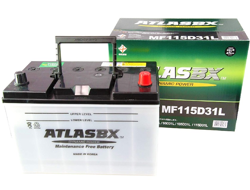 世界130カ国の信頼を持つATLASBX社が製造しております。 アトラス バッテリー ATLAS 自動車用 115D31L