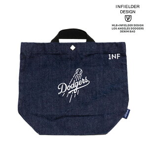 �y���[�zMLB×INFIELDER DESIGN - LOS ANGELES DODGERS DENIM BAG -�yINDIGO BLUE�z�ʔ� �C���t�B�[���_�[�f�U�C�� �g�[�g�o�b�O �n���h�o�b�O �~�j�o�b�O �f�j���o�b�O MLB DENIM YYB ���������o�b�O LA ���T���[��