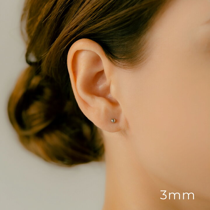 楽天市場】K18/PT ボール ボディピアス │ 16G/14G イエローゴールド 