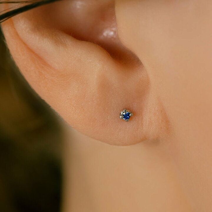 楽天市場】K18/PT ベニトアイト ボディピアス │ 16G/14G イエロー 