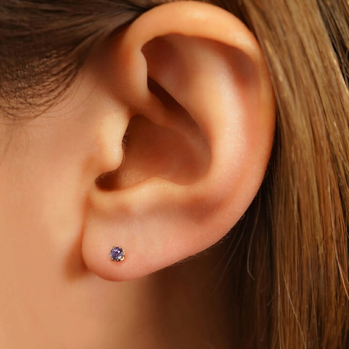 楽天市場】K18/PT アレキサンドライト ボディピアス │ 16G/14G 