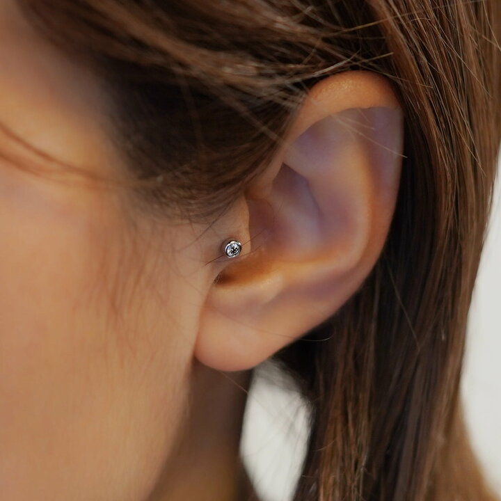 楽天市場】K18/PT デイリーセット ダイヤモンド ボディピアス │ 16G 