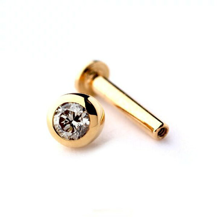楽天市場】K18/PT デイリーセット ダイヤモンド ボディピアス │ 16G 