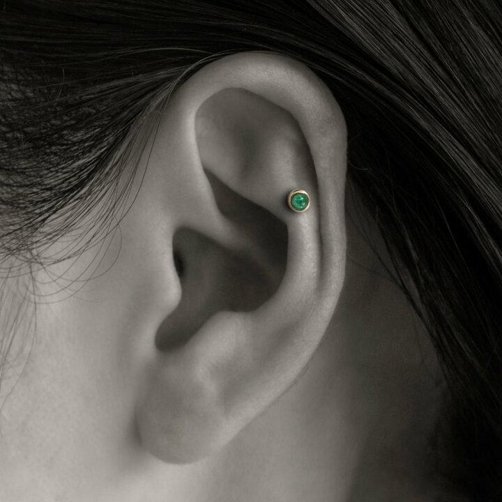 楽天市場】K18/PT カラーストーン ボディピアス │ 16G/14G ルビー 