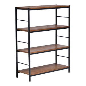 【ポイント9倍!今晩20時開始!】収納ラック おしゃれ ZAGA 4段パイプラック 幅90 スリム 多目的ラック 収納 棚 シンプル ディスプレイ 木製 飾り棚 オープンシェルフ 軽量