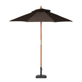 【ポイント10倍/1日20:00-23:59】ガーデンパラソル WOOD PARASOL(ウッドパラソル) 210cm ベース無 5色対応 木製パラソル ガーデン パラソル ガーデンファニチャー カフェ 庭 テラス 屋外 アウトドア 木製 おしゃれ グリーン アイボリー ネイビー エンジ ブラウン