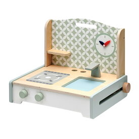 【ポイント9倍！今晩20時開始】【完成品/STマーク付き】ままごとセット キッチン 6点セット ミニキッチン Fudge(ファッジ) おままごと おしゃれ キッチンツール 調理器具 ごっこ遊び 子ども おもちゃ 木製 知育玩具 プレゼント