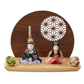 【ポイント9倍！20時〜11日1:59】雛人形 ひな人形 コンパクト おしゃれ お雛様「のどか」衝立付き台座 5点セット 日本製 かわいい 小さい ミニ ひな祭り 親王飾り 男雛 女雛 手のひらサイズ 女の子 お祝い