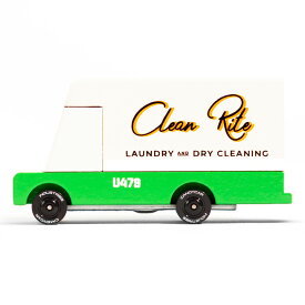 【7%OFFクーポン配布中!】ニューヨーク・ブルックリン発 Candylab(キャンディラボ) Laundry Van CND U479 トイカー ミニカー 洗濯 ランドリーカー クリーニング 子供 木製 おうち遊び ジオラマ 海外 輸入 玩具 男の子 木のおもちゃ おしゃれ