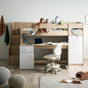 ロフトベッド システムベッド システムベット 階段付き ロフトベット システムベッドデスク デスクベッド ロータイプ ミドル ベッド 机付き 学習デスク 学習机 子供 大人 木製 子供部屋 お