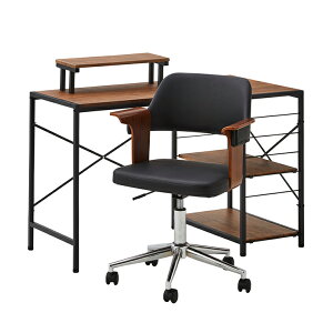 【ポイント9倍!今晩20時開始!】デスクチェア 2点セット EIRMIN×Lubbock 幅110cm 2色対応 デスク デスクチェア パソコンデスク PCデスク パソコンチェア チェア 回転式 リビング 書斎デスク 書斎