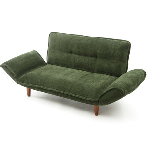 【ポイント9倍!今晩20時開始!】【国産/14段階リクライニング】ブラウン脚100mmタイプ 和楽カウチソファ2P ヴィンテージ 10色対応 レザー 二人掛けソファ 2人用 2人掛けソファー フロアソファ