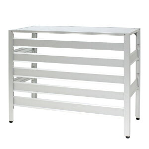 グッドデザイン賞受賞 ≪即納≫ アルミ製 エアコン室外機カバー 900×380×730mm 木目調 アルミエアコンカバー お洒落な木目模様 組み立て式 ベランダ 日よけ 室外機ラック 錆びにくい 軽い 簡