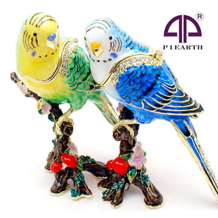 楽天市場 セキセイインコ 鳥 オウム ジュエリーボックス ピィアース 東京銀座picals 東京銀座ピカルス 可愛い ブランド おしゃれ プレゼント オブジェ 置物 動物 誕生日プレゼント プロポーズ ペット 骨壺 メモリアルボックス ペット 東京銀座picals ピカルス