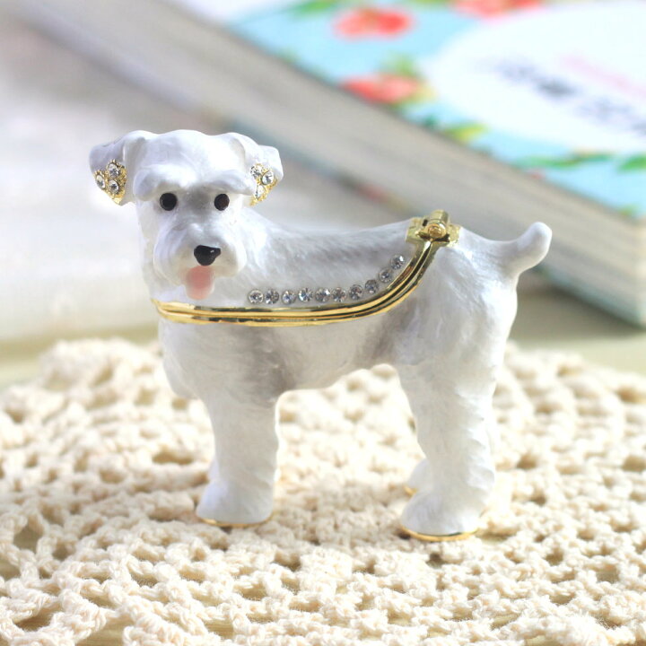楽天市場】【正規品】 ミニチュアシュナウザー 犬 ジュエリーボックス 