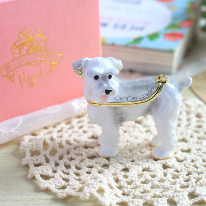 楽天市場】【正規品】 ミニチュアシュナウザー 犬 ジュエリーボックス 