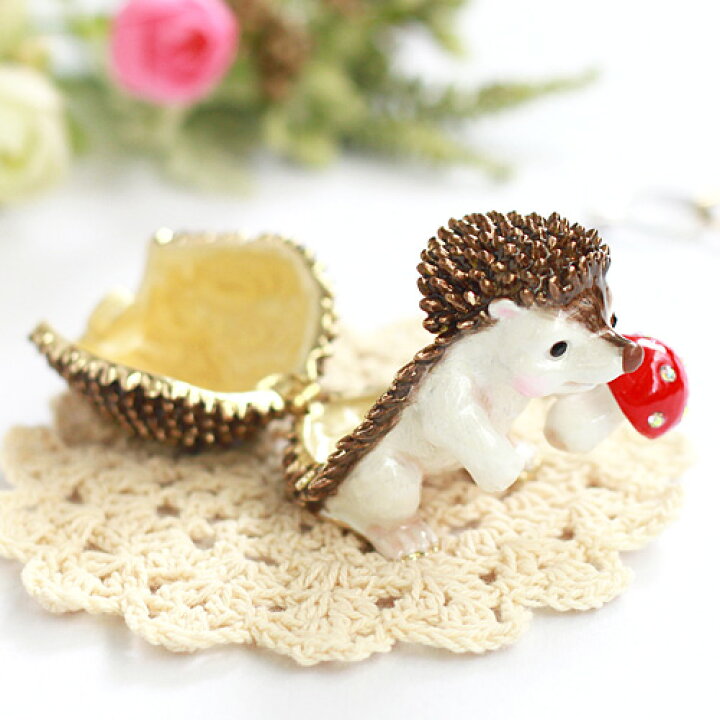楽天市場】【正規品】 ハリネズミ 針鼠 はりねずみ ジュエリーボックス 