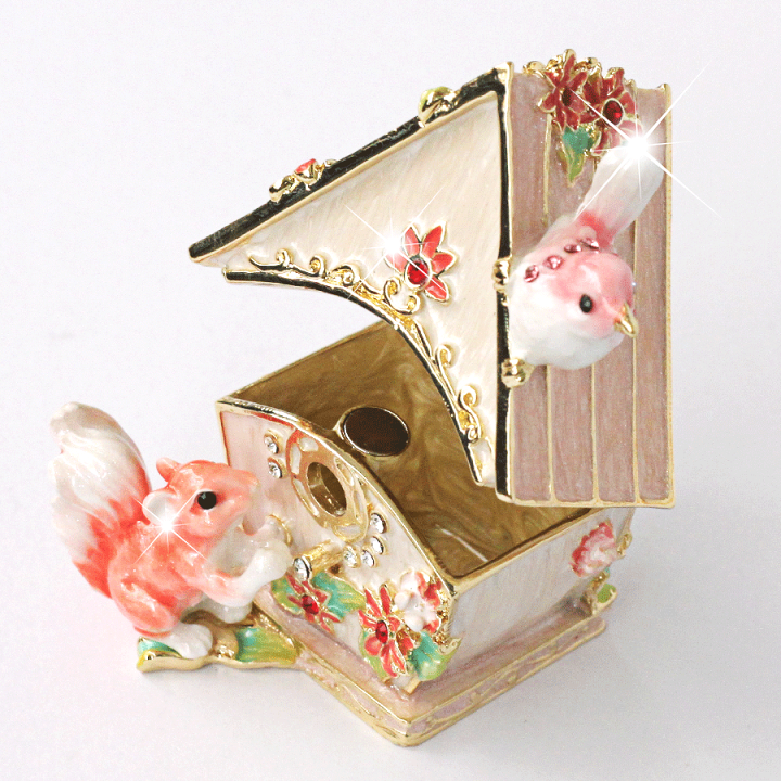 楽天市場】【正規品】 バードハウス 小鳥の巣箱 ジュエリー