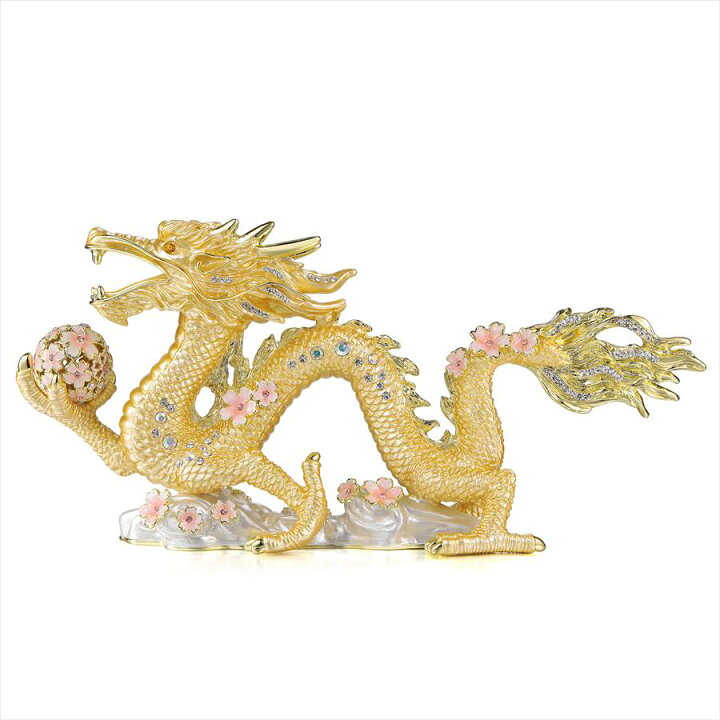楽天市場】【正規品】 ＜桜龍の舞＞辰年 干支の置物 竜 龍 置き物 