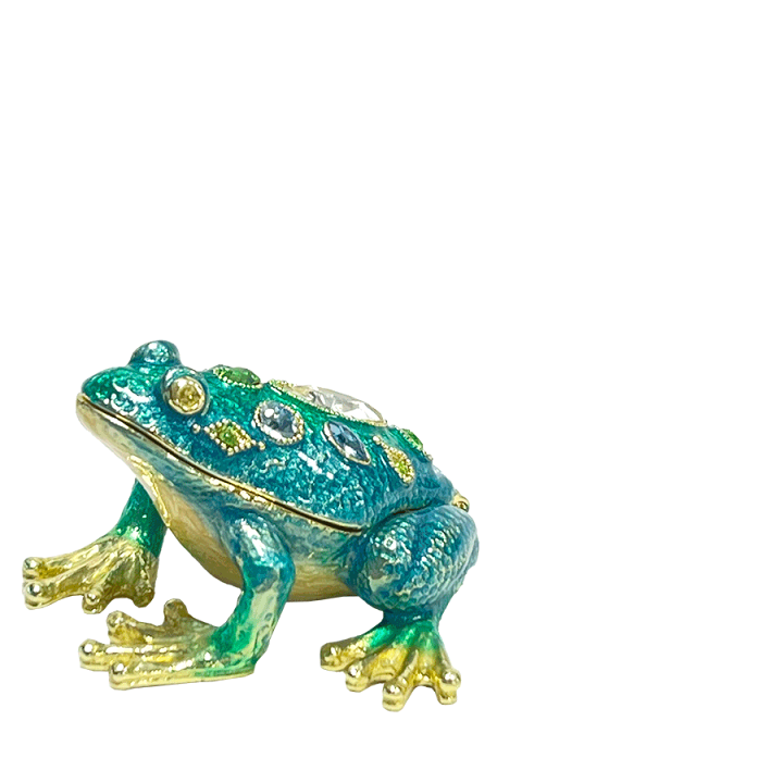 カエル　置物　天然石 楽天市場】【正規品】ジュエルフロッグ トカゲ 縁起物 クリスタル