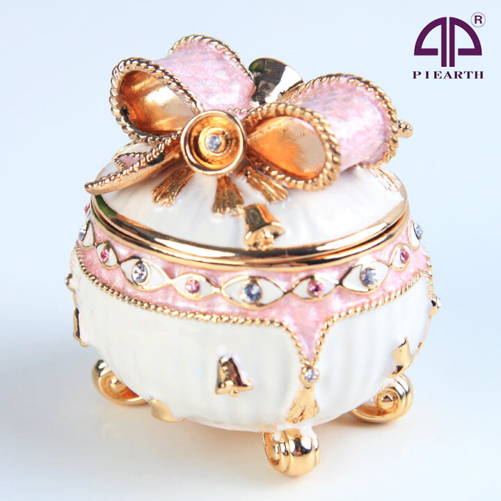楽天市場 リボンベル ジュエリーボックス ピィアース ギフト 誕生日プレゼント 女性 クリスマス 可愛い 置物 キッズ 子供 ジュエリー収納 アクセサリー アクセサリーケース アンティーク 母の日 Picals ピカルス ジュエリーボックスのピィアース