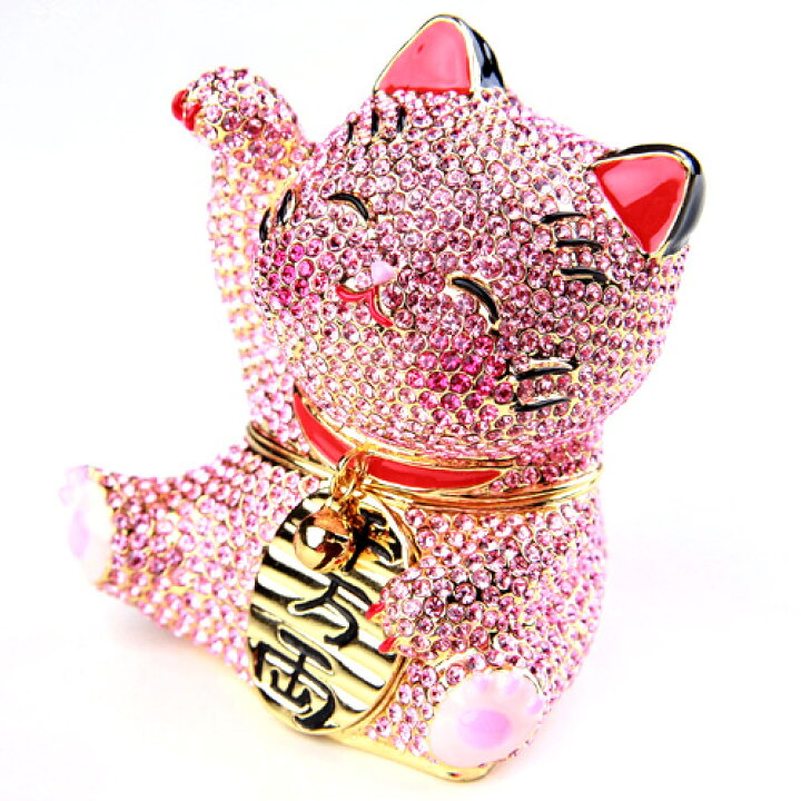 楽天市場】【正規品】 煌めき招き猫 （招き猫） 縁起物 クリスタル 