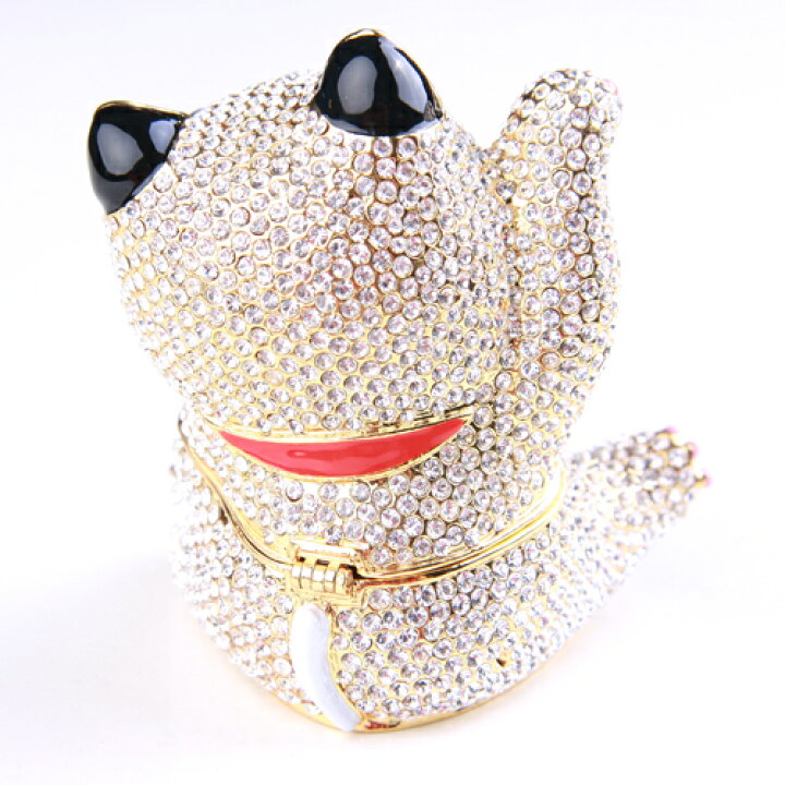 楽天市場】【正規品】 煌めき招き猫 （招き猫） 縁起物 クリスタル 
