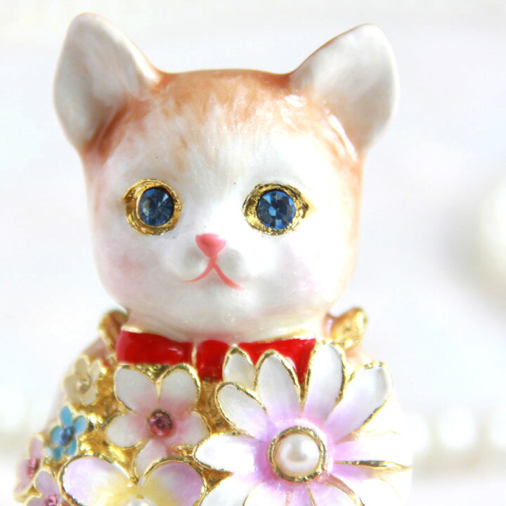 楽天市場】【正規品】 フルールキャット （招き猫） クリスタル 