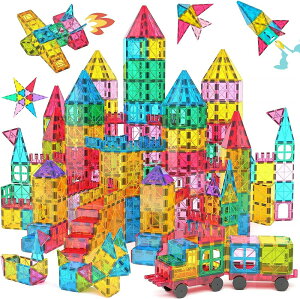 120PCS マグネットブロック 磁石 おもちゃ マグネット おもちゃ 磁気ブロック 積み木 知育玩具 知育パズル 子供 おもちゃ 磁石 立体 互換品 幾何学認知 早期開発 カラフル 小学生 女の子 男の